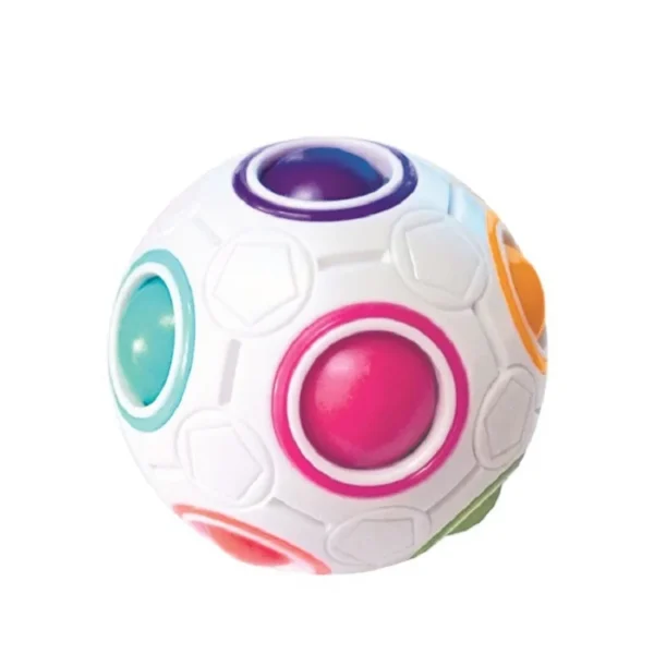 Sensory Toys Bean AntiStress Stretchy Strings Push It Squishy Chain Pops Cube Rainbow Ball Mini Squeeze Toy For Adults Kids Gift - Image 5