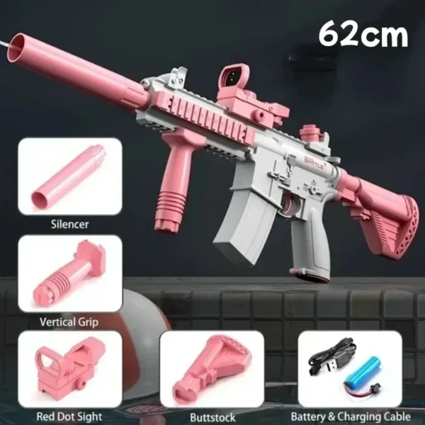 New Trend Water Gun Fashion Electric Pistol Shooting Toy Adults Full Automatic Summer Outdoor Fun Toys for Children Party Gift - Image 3