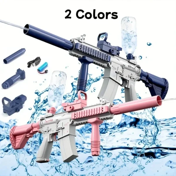 New Trend Water Gun Fashion Electric Pistol Shooting Toy Adults Full Automatic Summer Outdoor Fun Toys for Children Party Gift