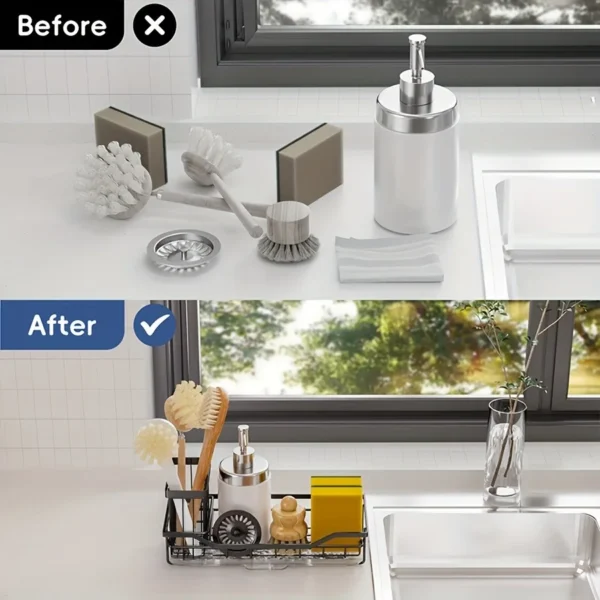 Stainless Steel Kitchen Sink Organizer - Image 4