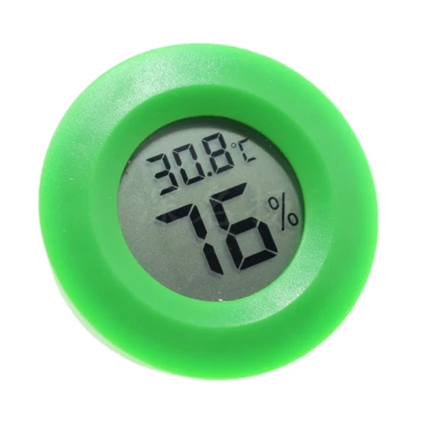 Mini LCD Digital Thermometer Hygrometer Round Temperature Humidity Tester Sensor Detector For Freezer Cigar Box - Image 5