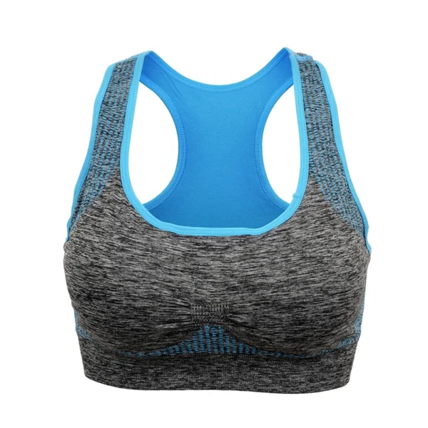 Shockproof Quick Dry Sports Bra Women Padded Gather Yoga Bra Push Up Gym Running Bra Seamless Workout Fitness Bra Top - Image 2