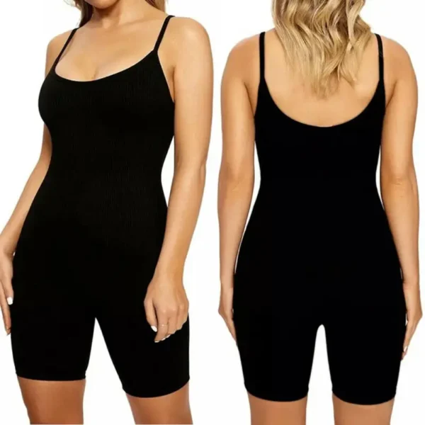 Yoga Jumpsuits Women Spaghetti Bodycon Slim Playsuit Female Casual Sleeveless Fitness Leggings Sports Workout Wear Outfits - Image 3