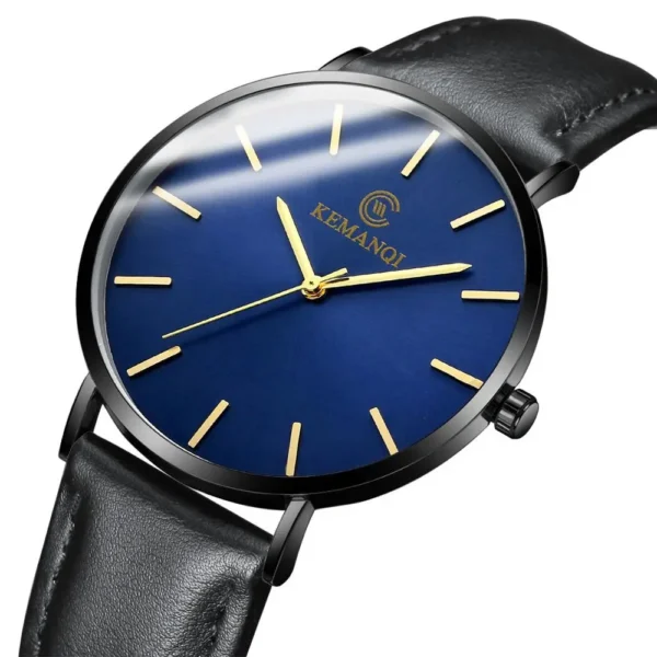 Ultra Thin Men Watch Leather - Image 2