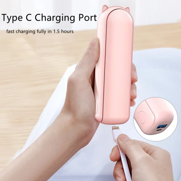 Portable Folding Electric Fan 3-in-1 Mini Handheld - Image 4