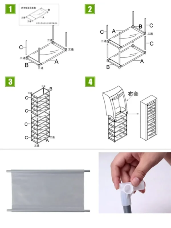 Dustproof Shoe Storage Rack Organizer Multilayer - Image 5