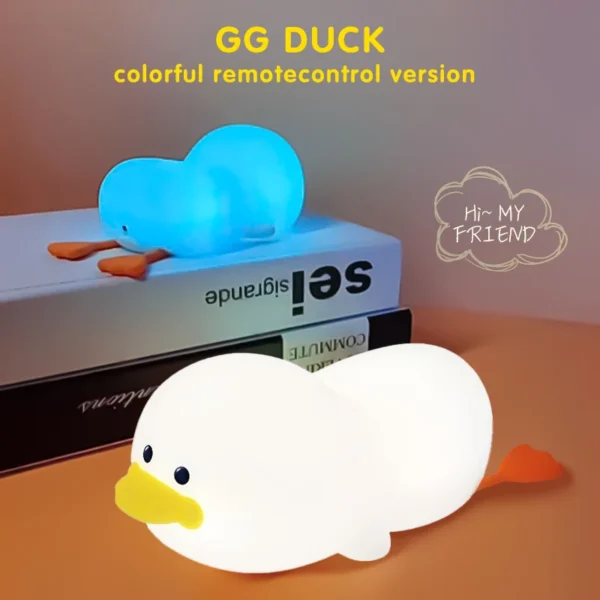 Doudou Duck night light automatic clap silicone lamp - Image 4