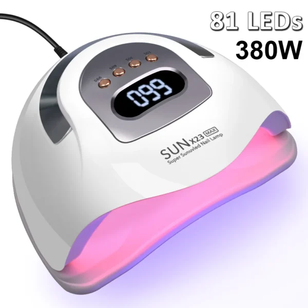 380W Professional Nail Dryer LED UV Lamp for Nails Gel Polish Dryer