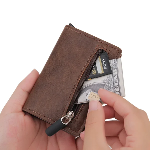 RFID Blocking Card Holder Air Tag Wallet - Image 3