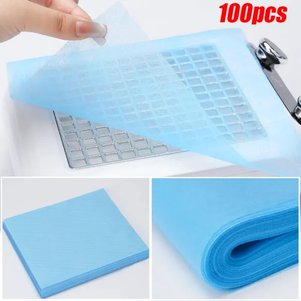 100pcs Disposable Nail Art Vacuum Dust Collector Non-Woven