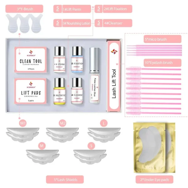 ICONSIGN Upgrade Version Lash Lift Kit Lifting Eyelashes Lasting 6-8 Weeks - Image 3