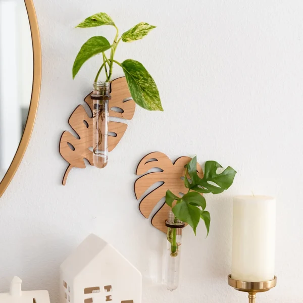 Leaf Shape Wall Planters for Indoor Plants