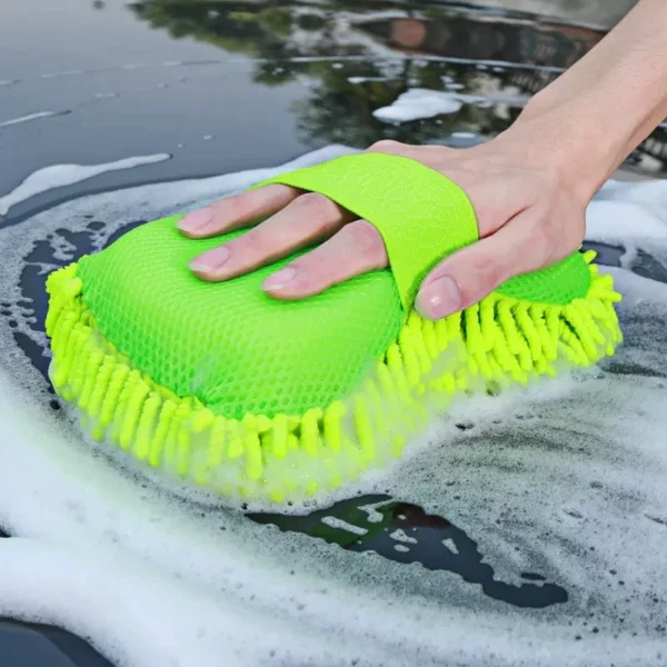 Microfiber Car Washer Sponge Cleaning Car Care Detailing Brushes Washing Towel Auto Gloves