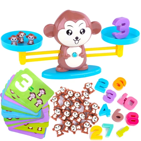 Monkey Balance Math Game Montessori Educational Toys for Kids