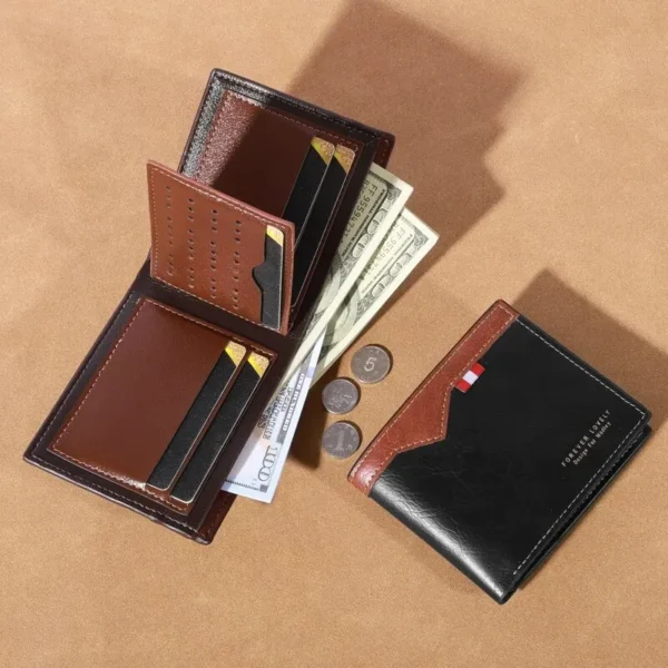 Men Foldable Slim Purses Business Money Credit ID Cards Holder - Image 6