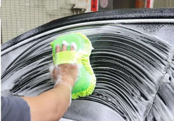 Microfiber Car Washer Sponge Cleaning Car Care Detailing Brushes Washing Towel Auto Gloves - Image 4