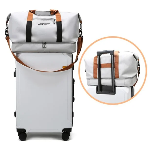 Travel Bag Male Female Large-Capacity Hand Luggage Dry-Wet Separation Sports Fitness Bag - Image 3