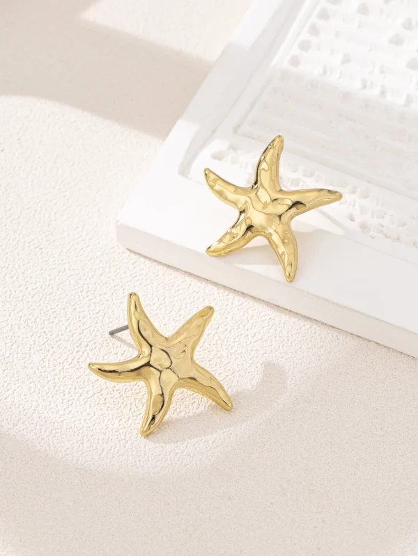 Casual Exquisite Starfish Stud Earrings - Image 3