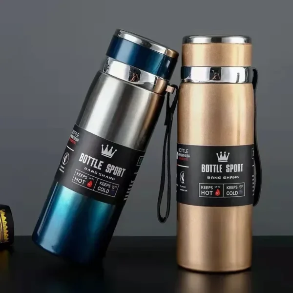 1L Thermal Thermos Bottle for Water Tea Coffee Vacuum Flasks Stainless Steel - Image 3