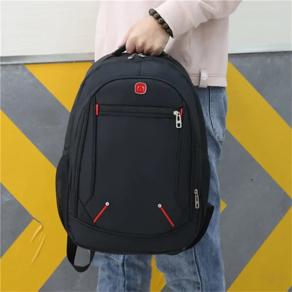 Large-capacity Student School Casual Solid Backpack - Image 2