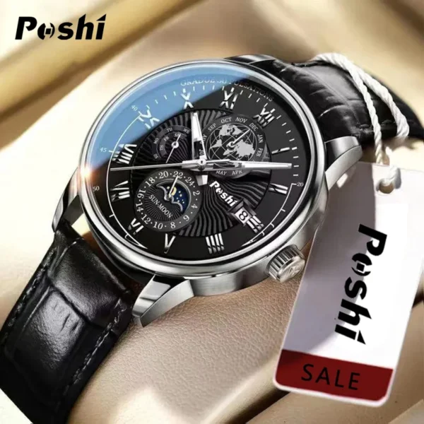 Swiss Brand POSHI Men Luxury Watch - Image 2