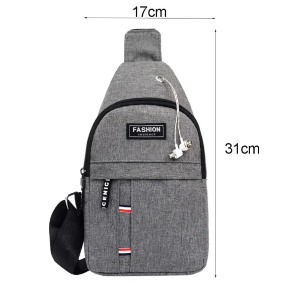 Korean-Style Casual Sports Water-Proof Shoulder Crossbody Bag - Image 6