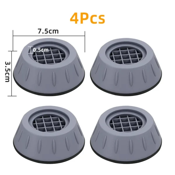 4Pcs Anti Vibration Washing Machine Feet Pads Waterproof - Image 2