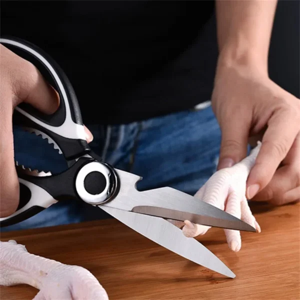 Multi Functional Stainless Steel Household Kitchen Scissors - Image 6