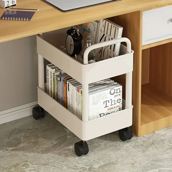 2-layer Stationery Organizer Plastic Trolley