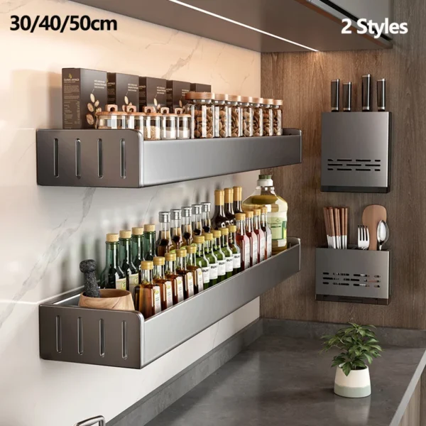 Wall Mounted Kitchen Rack Organizer