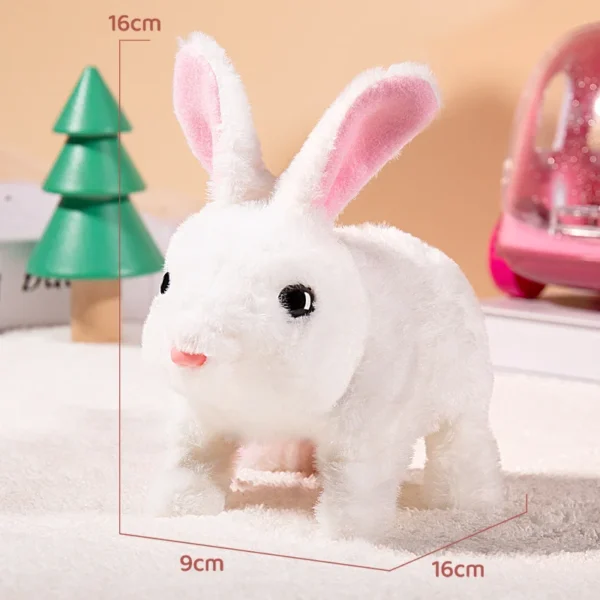 Children Plush Cute Rabbit Kids Electronic Pet With Sound Animal DIY Change Clothes Game Walking Moving Pet Toys For 3 Years - Image 5