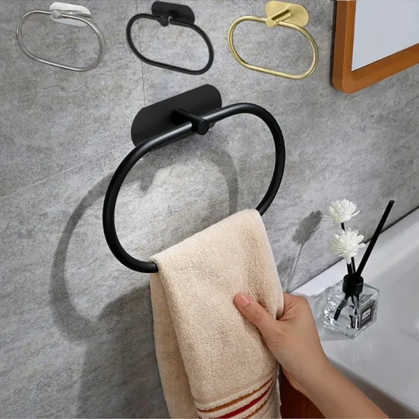 Stainless Steel Towel Holder Self-adhesive