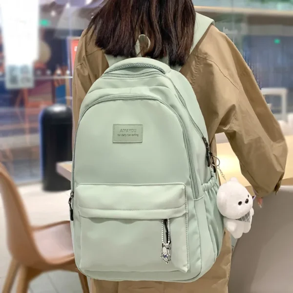 Fashion Lady High Capacity Waterproof College Backpack Trendy - Image 3