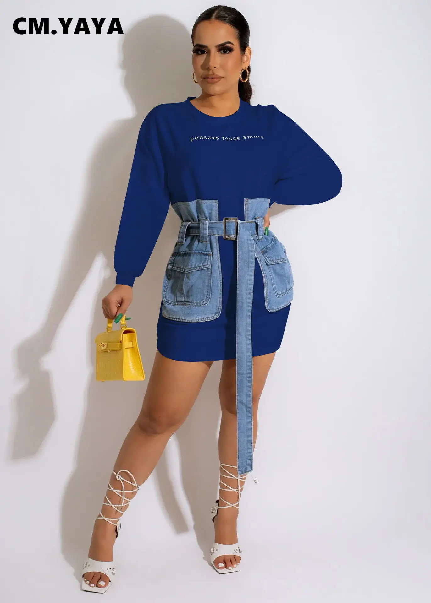 kf-S676447c7c3bc48ba90859f1bb7130801D-CMYAYA-Women-Long-Sleeve-Denim-Patchwork-Pencil-Jeans-Dress-2022-Fall-Street-Casual-T-shirt-Style