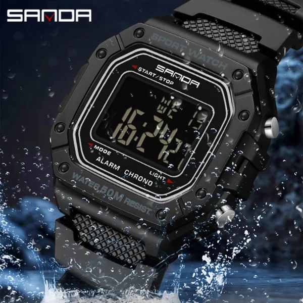 SANDA Fashion Mens Watch - Image 2