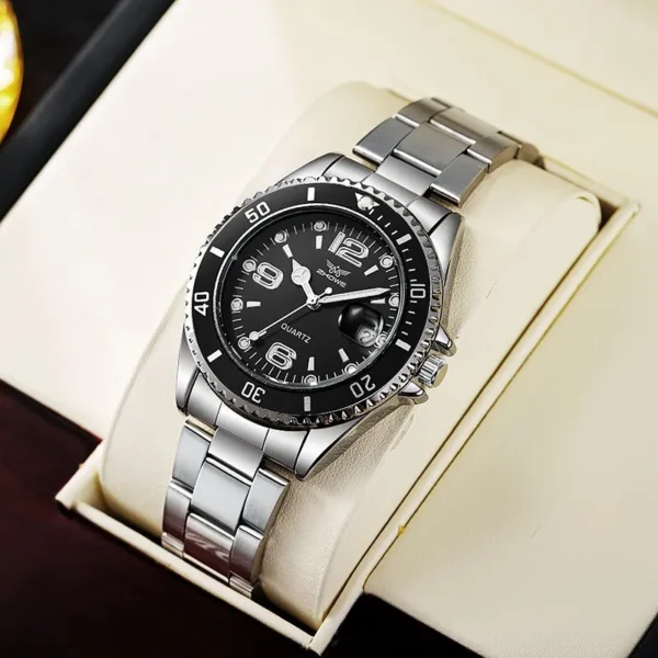 Relogio Masculino New Fashion Stainless Steel Men Watch