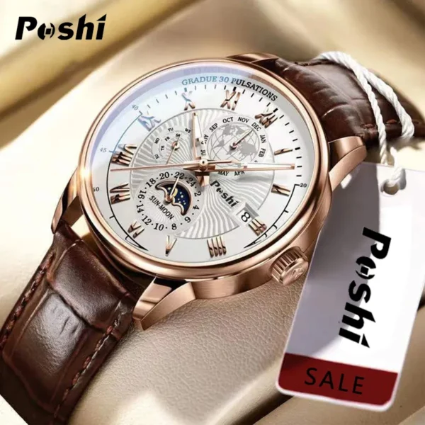 Swiss Brand POSHI Men Luxury Watch