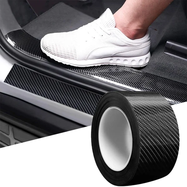 DIY Threshold Protection Strip Nano 3D Carbon Fiber Car Sticker Waterproof