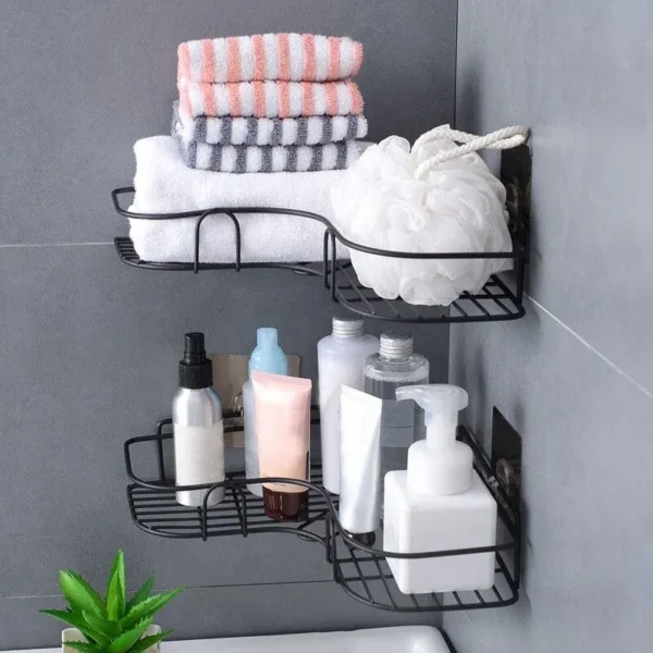 Triangle Storage Rack For Kitchen Bathroom - Image 3