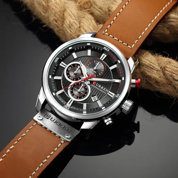 CURREN Men Watch Leather Strap - Image 6