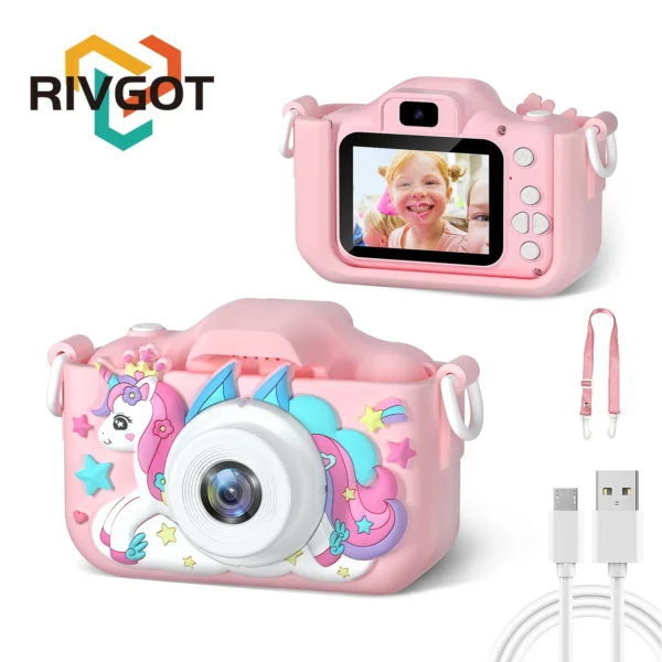 Children Camera 1080P HD Toddler Digital Video Camera 2.0-inch Kids Camera with Silicone Case