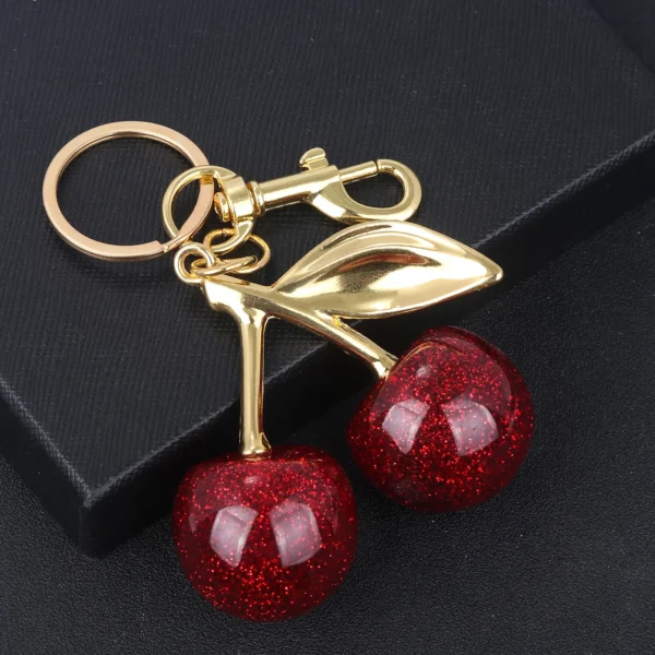 Red Cherry Keychain For Women Men - Image 5