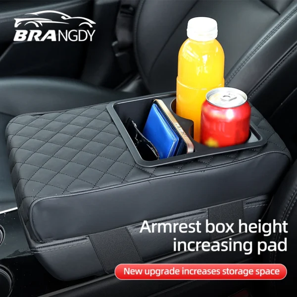 Auto Center Car Armrest Cushion with Cup Holder