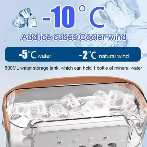 Portable Water mist Cooler Fan Air Adjustment 3 Speed Fan - Image 3