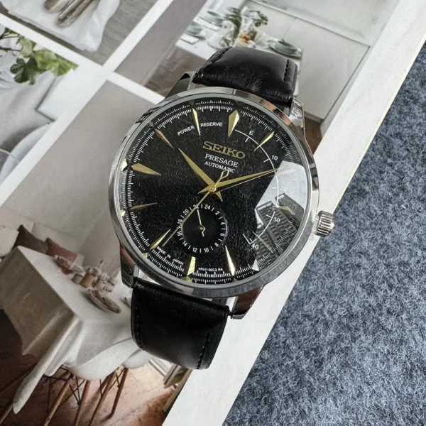 SEIKO Dial Men Watch Fine Leather Strap