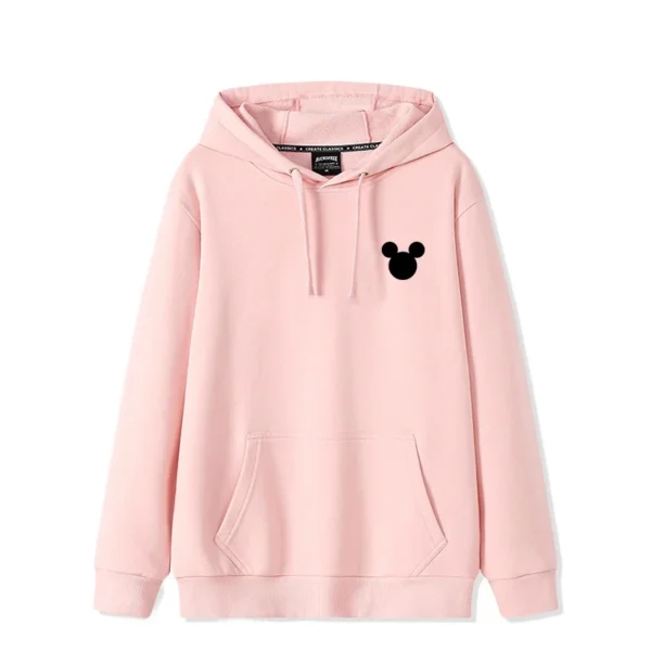 Cartoon Mouse Pattern Couple Hooded Hoodie for Women 2024 Autumn New Loose Long sleeved Pullover Hoodie Coat Casual and Simple - Image 2