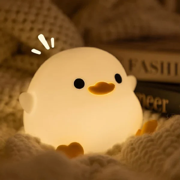 Doudou Duck night light automatic clap silicone lamp - Image 3