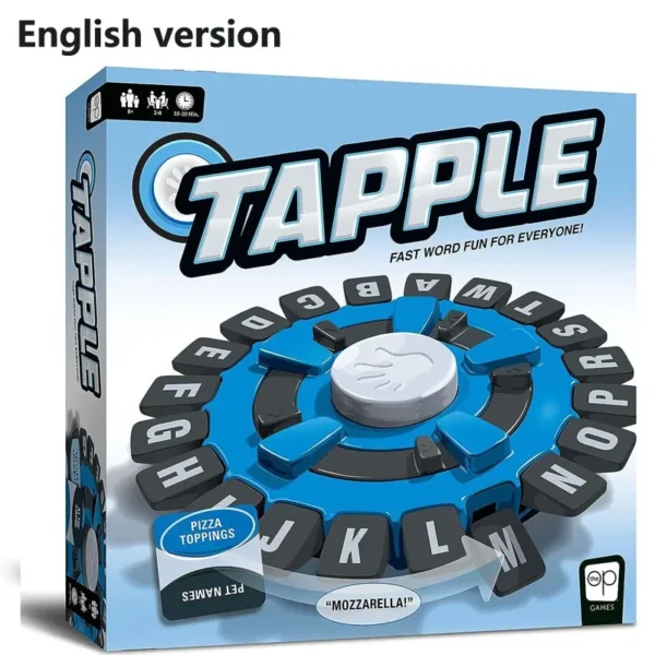 Children's Educational Table Toys English Spanish Crazy Alphabet Game Parent-child Interactive Family Game - Image 2