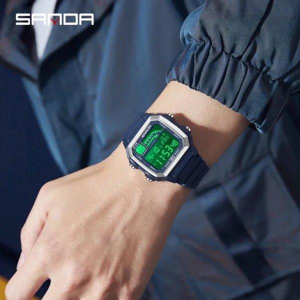 SANDA Men Electronic Watch - Image 3