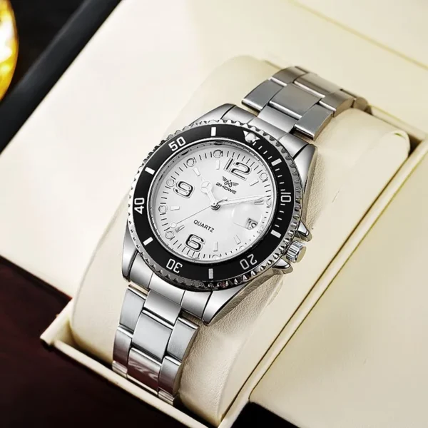 Relogio Masculino New Fashion Stainless Steel Men Watch - Image 2